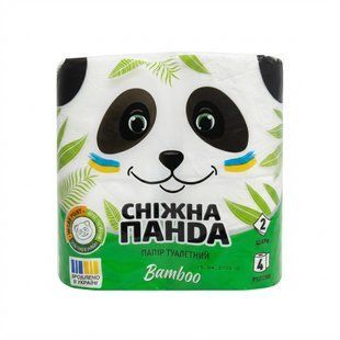 Папір туалетний Сніжна панда Bamboo 2 шар 4шт 4823019009415 фото